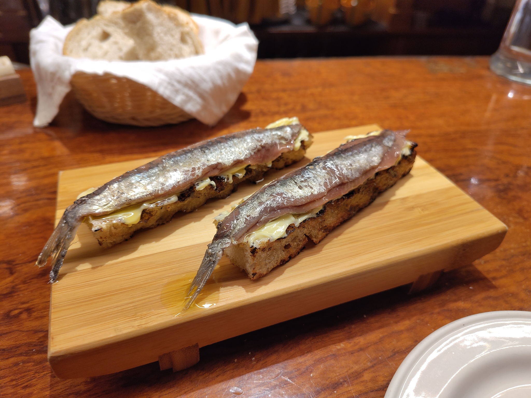 Anchovies on Toast