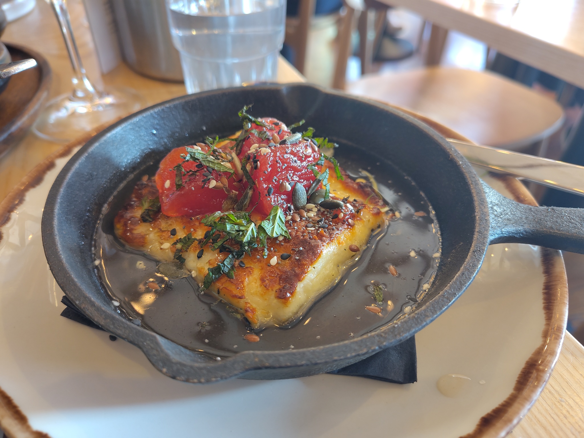 Pan-fried Halloumi