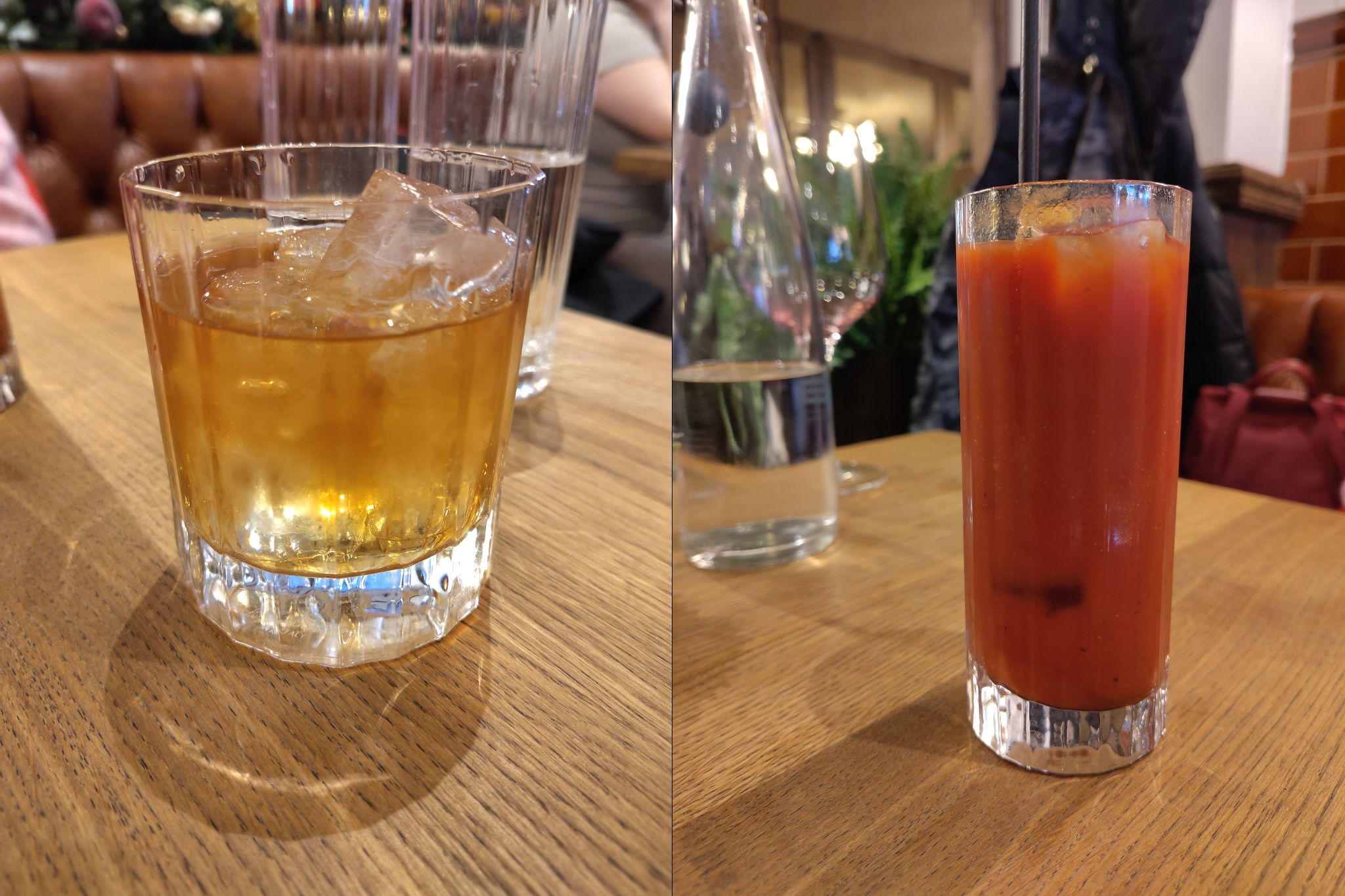An Old Fashioned and a Bloody Mary
