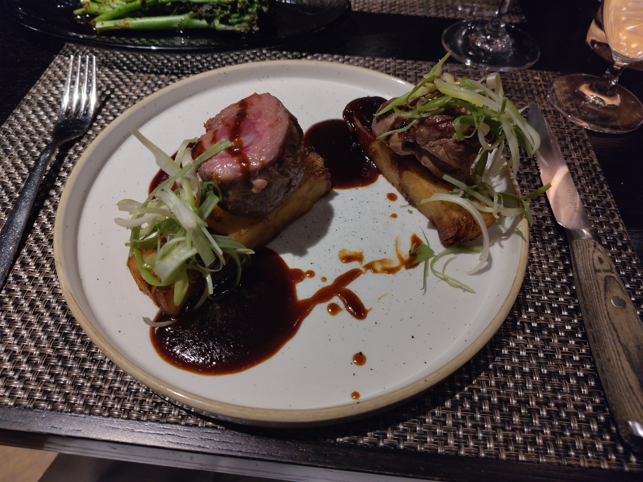 Lamb Rump with Pave Potatoes