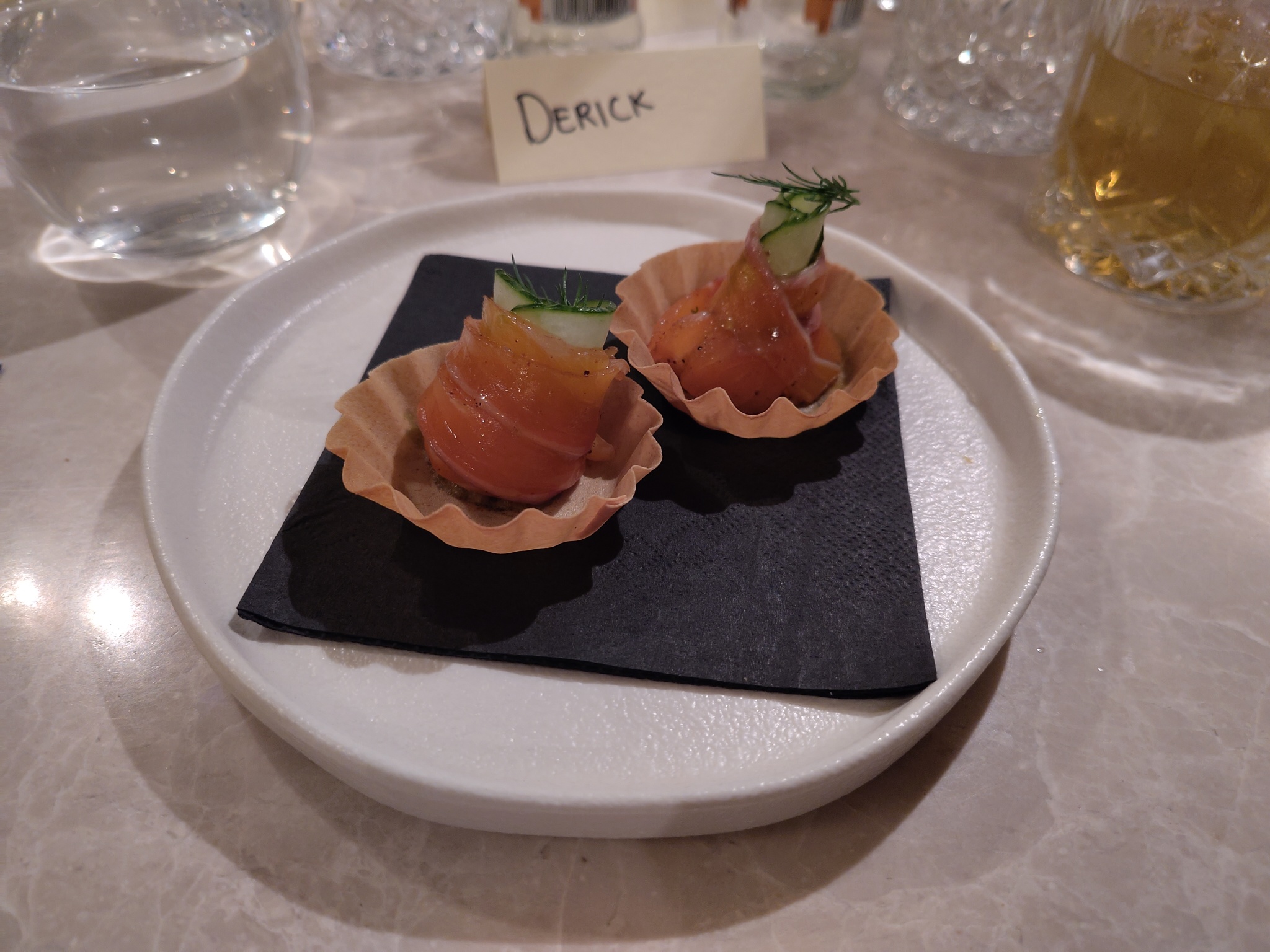 Whisky Cured Salmon Tartlets