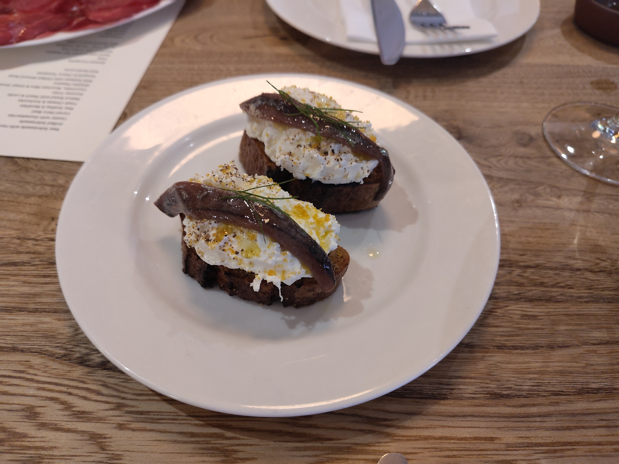 Anchovies and Cheese