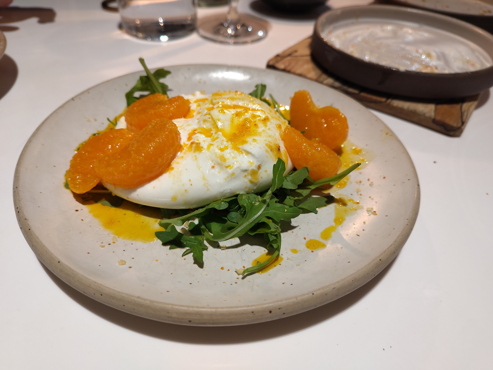 Burrata with Marinated Mandarins