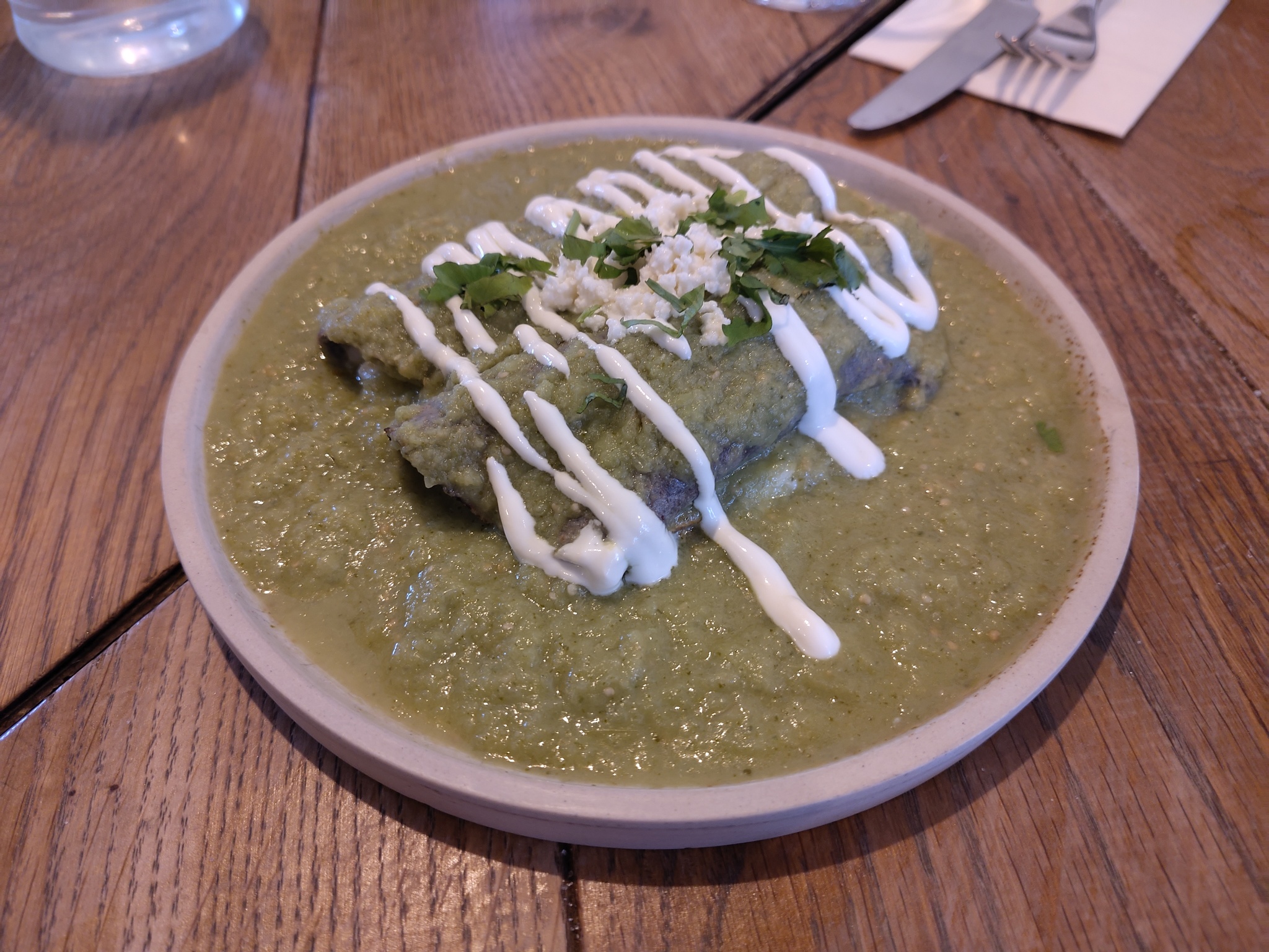 Green Chicken Enchiladas