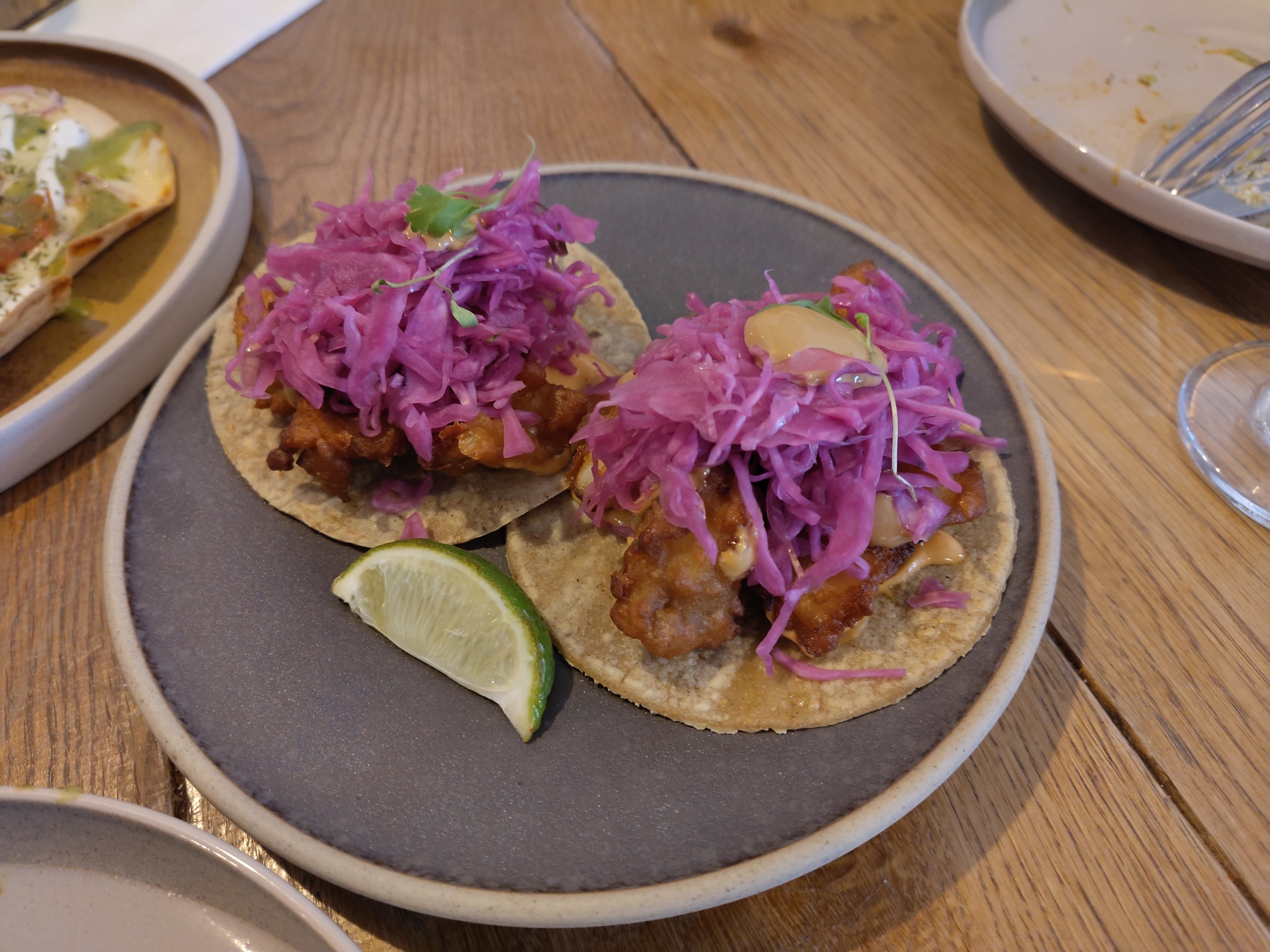 Fish Tacos with Pickled Cabbage