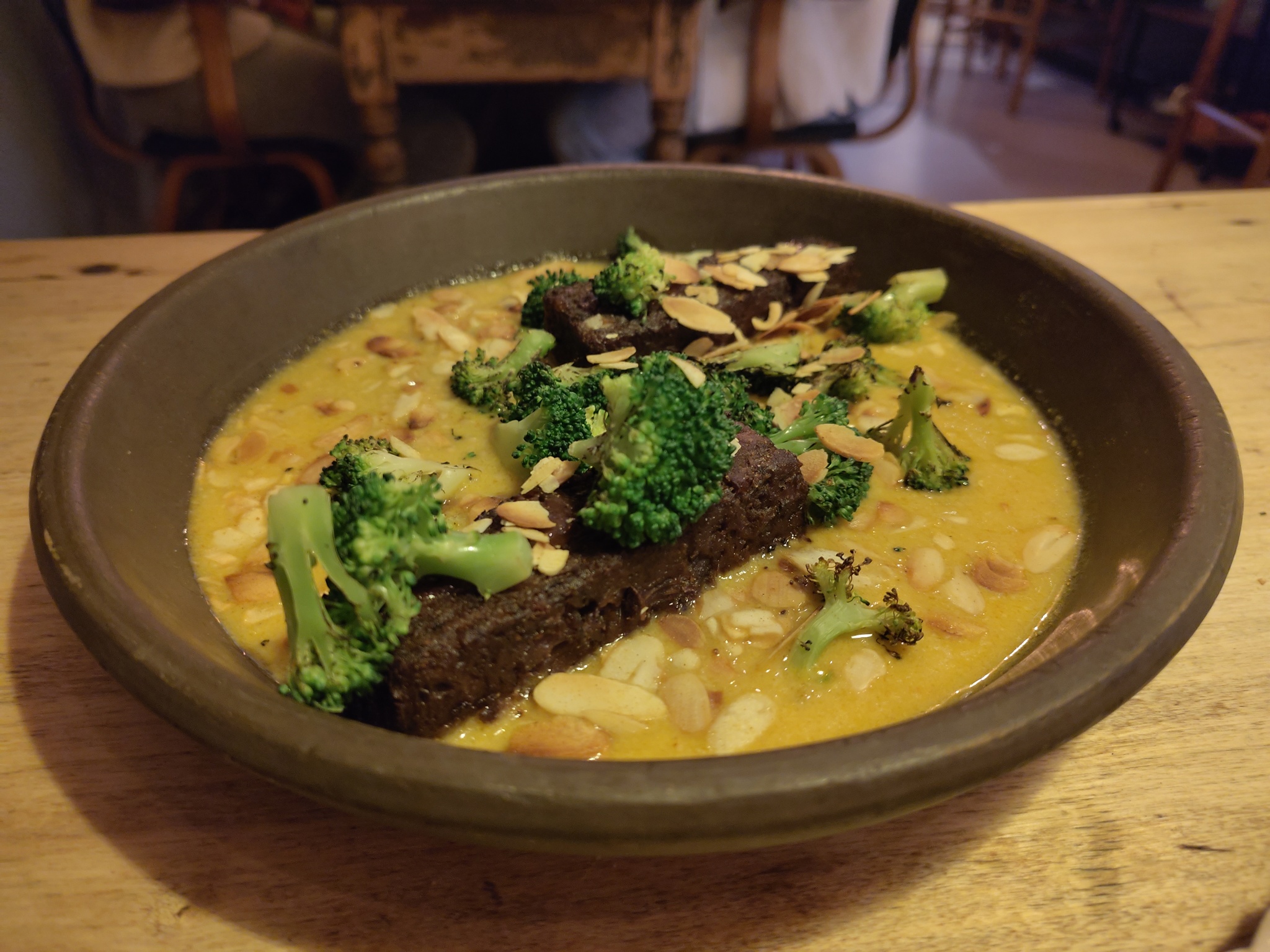 Deer Steak with Atjar and Broccoli