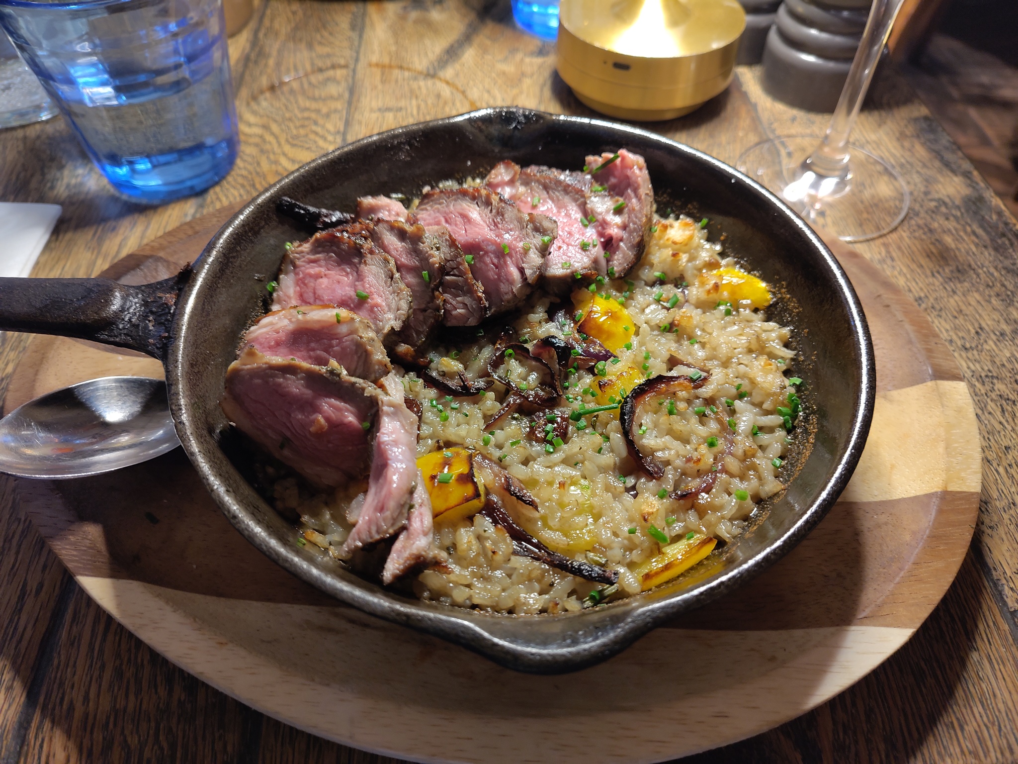 Roast Lamb with Fried Rice