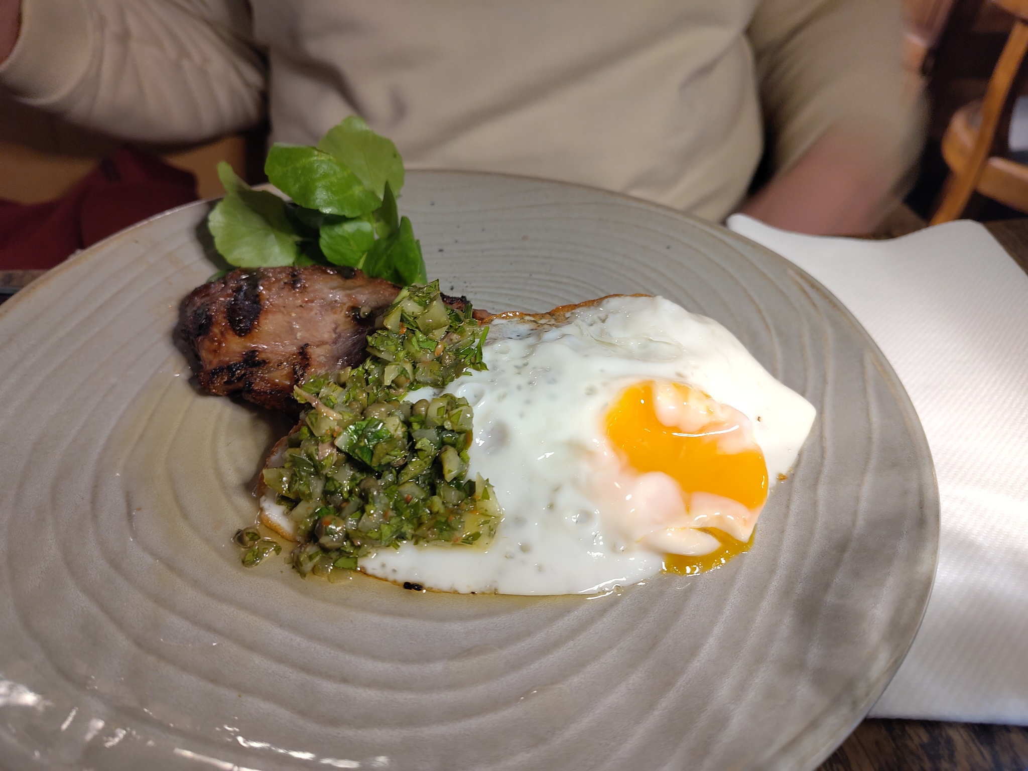 Minute Sirlock Steak with Fried Egg