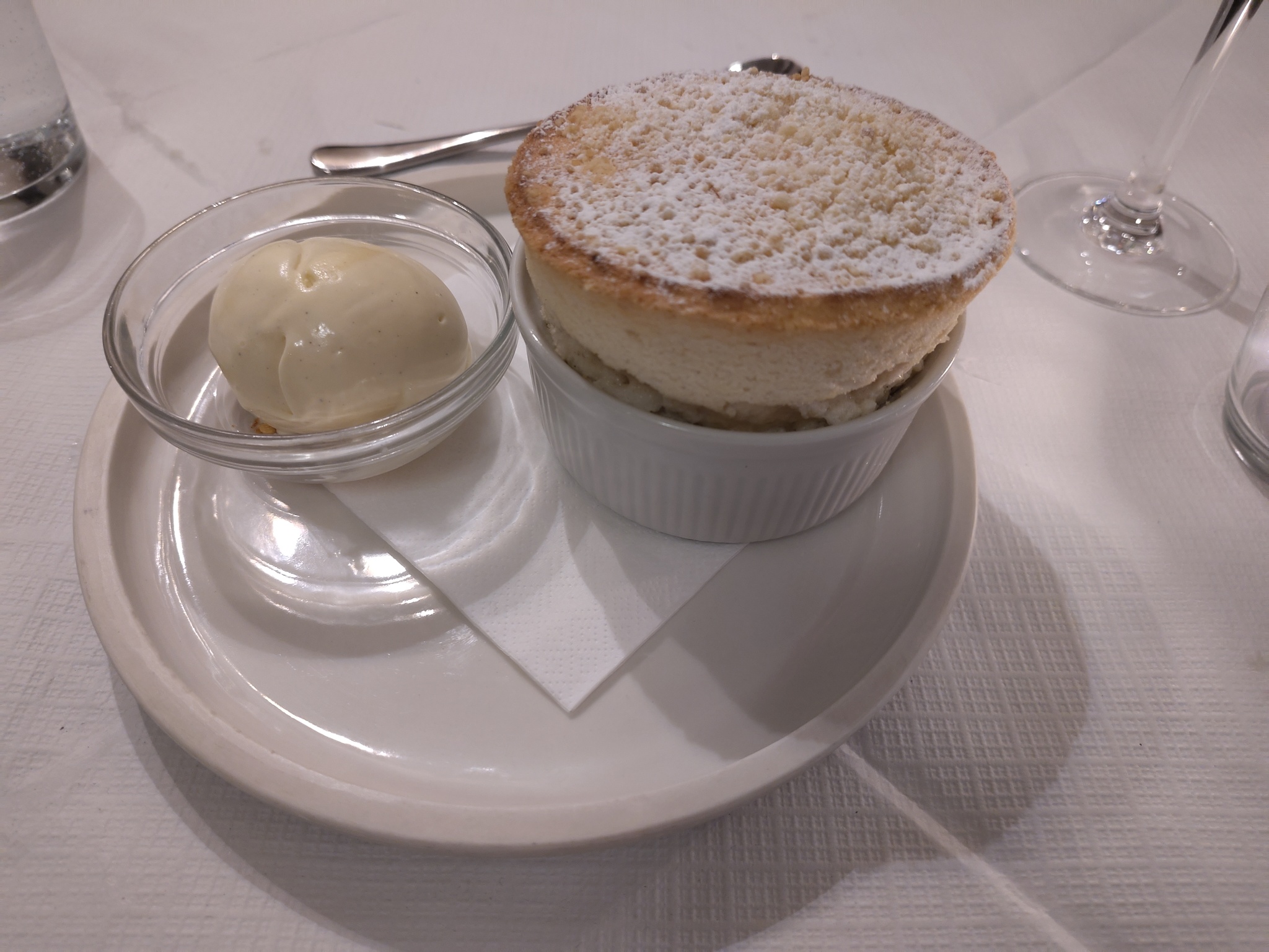Apple Crumble Souffle
