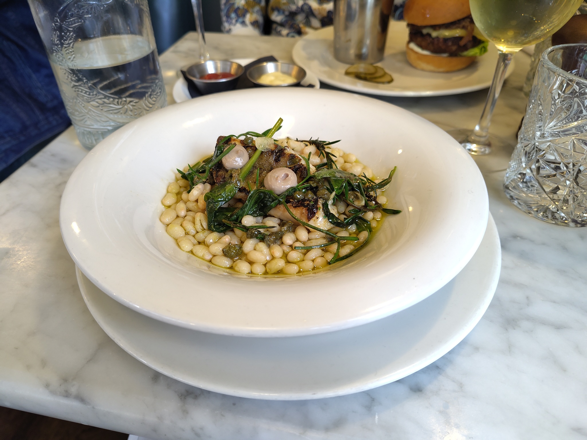 Gurnard on Haricot Beans